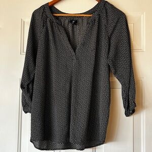 Gap Black & White Print Top *Size L